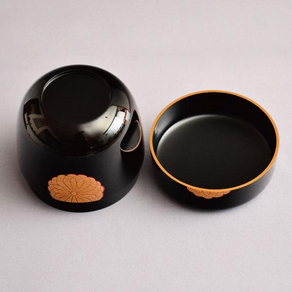 茶道具 棗 筑城筑良作 高台寺蒔絵大棗 木製・本漆塗・切合口 : 茶道具