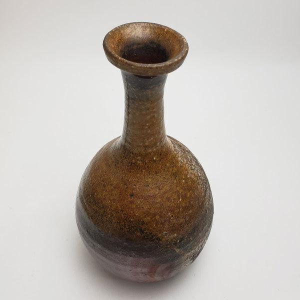 備前焼 柴岡信義作 鶴首花入（信義-09）| おしゃれ 日本製 工芸品 山口