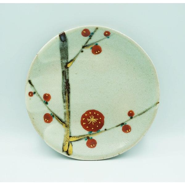 茶道具 菓子器 銘々皿 乾山写 絵変り 五枚入 幸兵衛窯 桐箱 : 新古