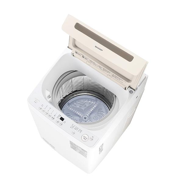 SHARP（シャープ） 洗濯機 縦型 8kg 全自動洗濯機 ES-GV8J-N ゴールド
