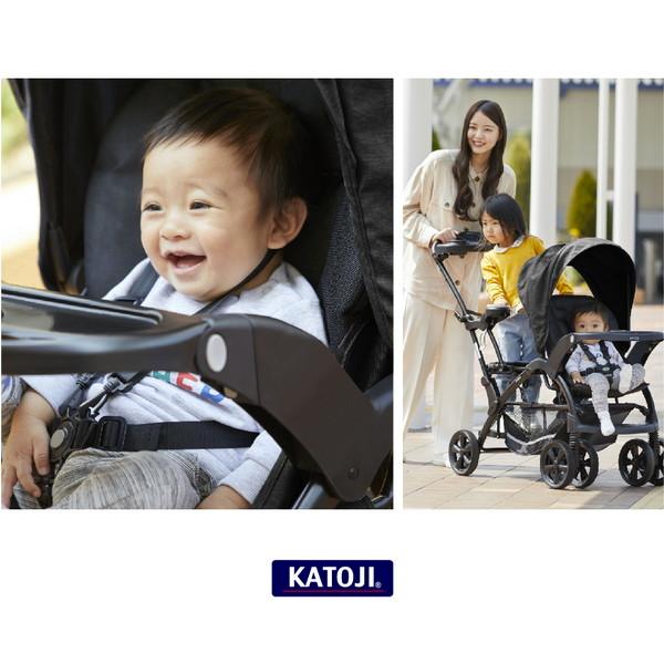 カトージ（KATOJI） 二人乗りベビーカー 二人でゴーDX オニキス