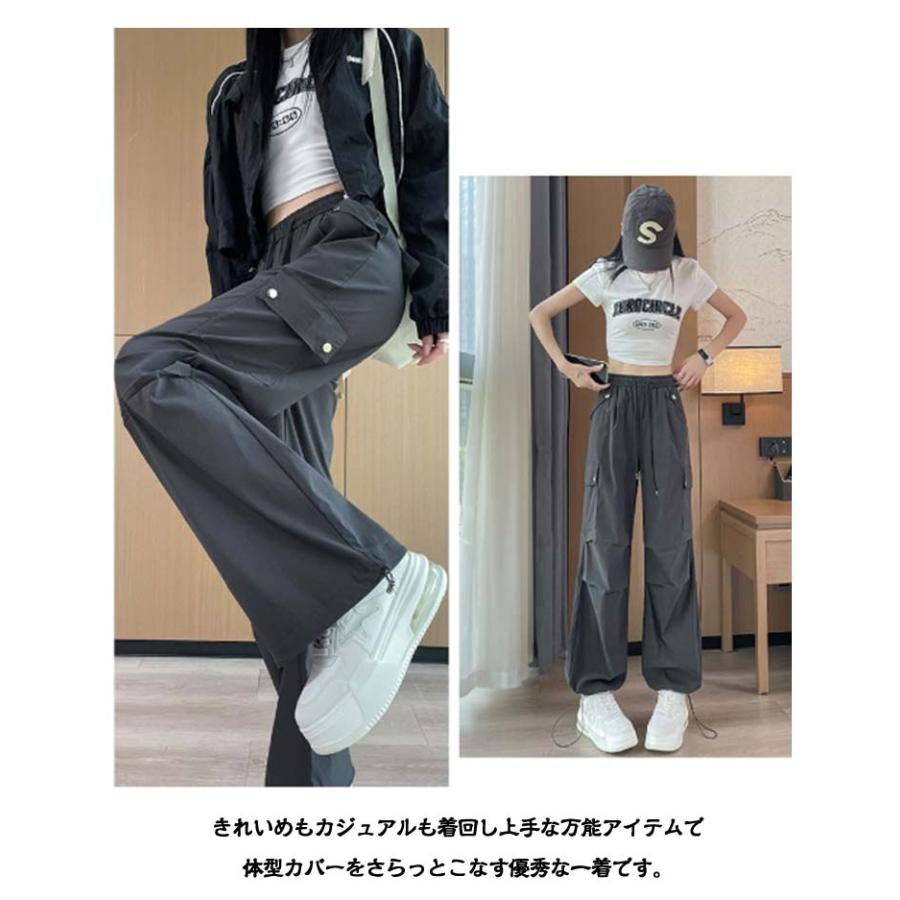 裏起毛 カーゴパンツ レディース 起毛 ロングパンツ ワイドパンツ 裏