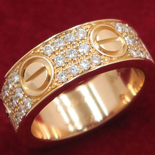 Cartier（カルティエ） ラブリング/パヴェダイヤモンド#50(日本サイズ