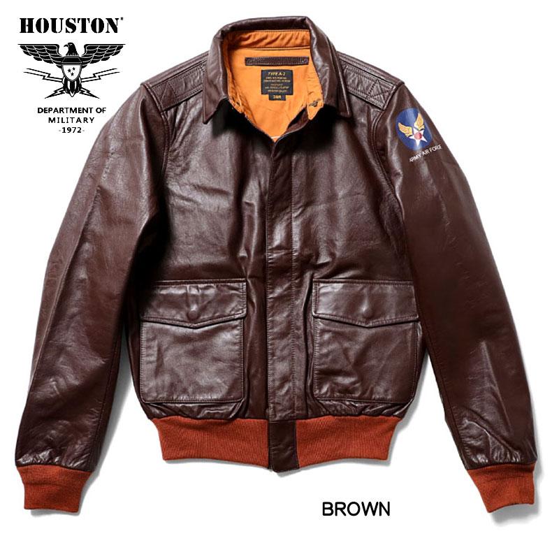 HOUSTON（ヒューストン） レザージャケット 革ジャン メンズ A-2 A2 US
