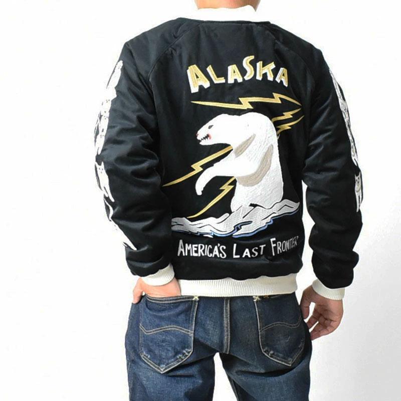 HOUSTON（ヒューストン） スカジャン ALASKA SUKA JACKET 刺繍 ベロア