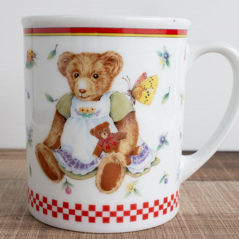マグカップ コップ マグ 食器 クマ くま テディベア カントリー レトロ