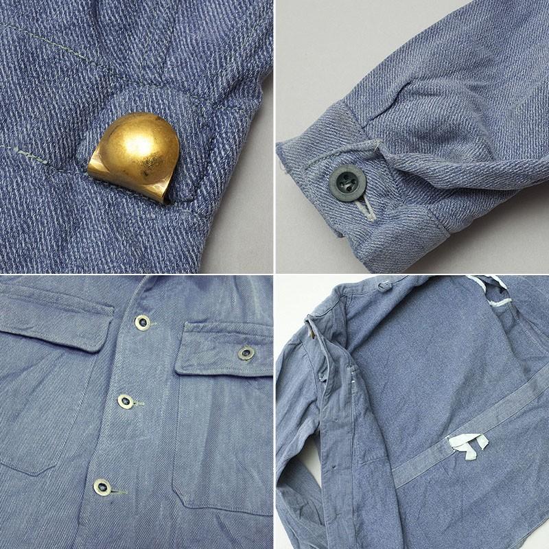 スイス軍 デニムジャケット ブルー オールドスタイル USED JJ184UN