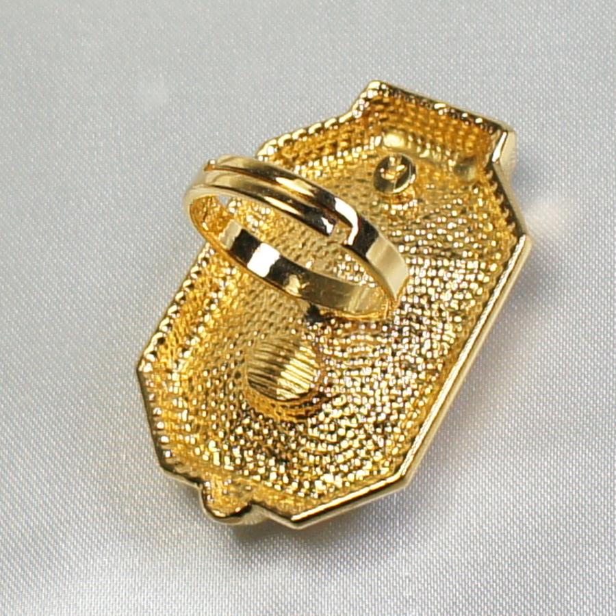 リング ドイツ製 スワロフスキー 大粒 クリスタル 指輪 四角型 : 西洋