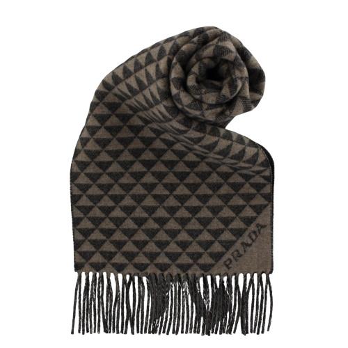 PRADA（プラダ） マフラー メンズ DOUBLE SYMBOLE LANA CASHMERE