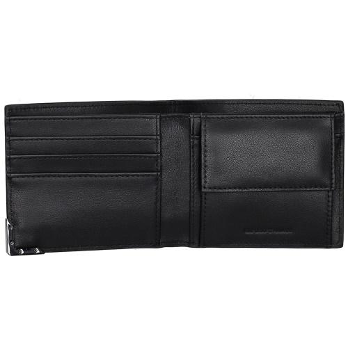 エンポリオアルマーニ 二つ折り財布 メンズ ブラック EMPORIO ARMANI
