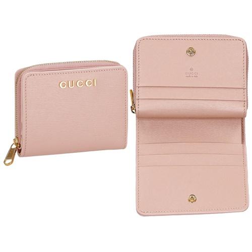 GUCCI（グッチ） 二つ折り財布 レディース スクリプト ミニ ウォレット