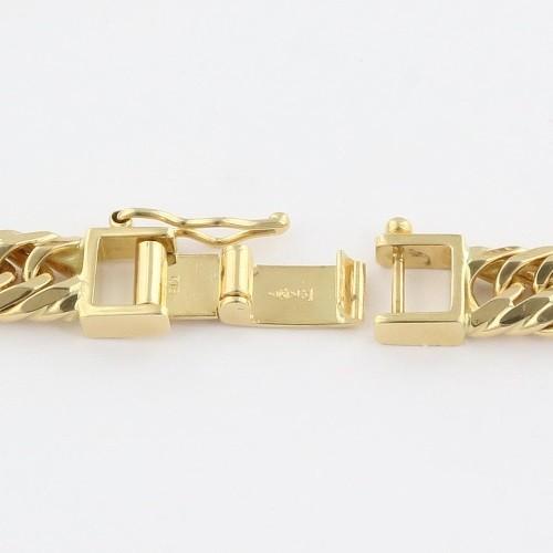 喜平 ブレスレット K18 8面 トリプル 18cm 20g 造幣局検定マーク刻印入