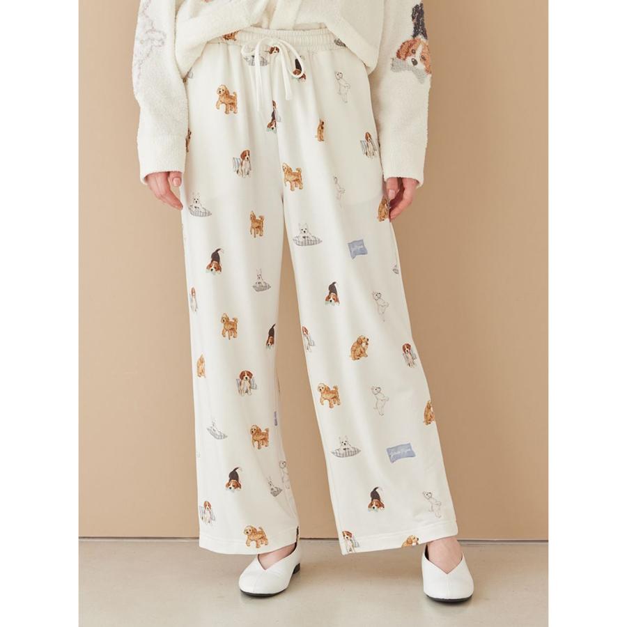 gelato pique（ジェラートピケ） UNISEX プレイフルDOG柄ロングパンツ
