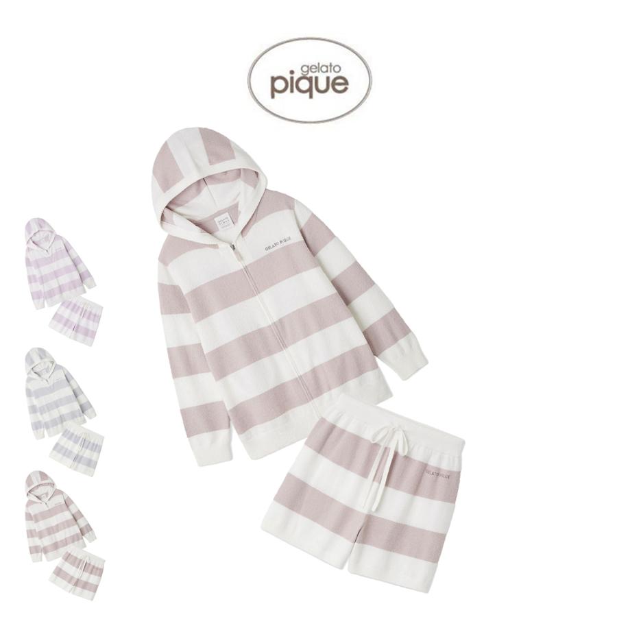 gelato pique（ジェラートピケ） スムーズィー2ボーダーパーカー