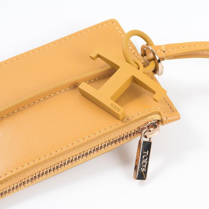 TOD'S（トッズ） レザーネックカードホルダー Tタイムレス