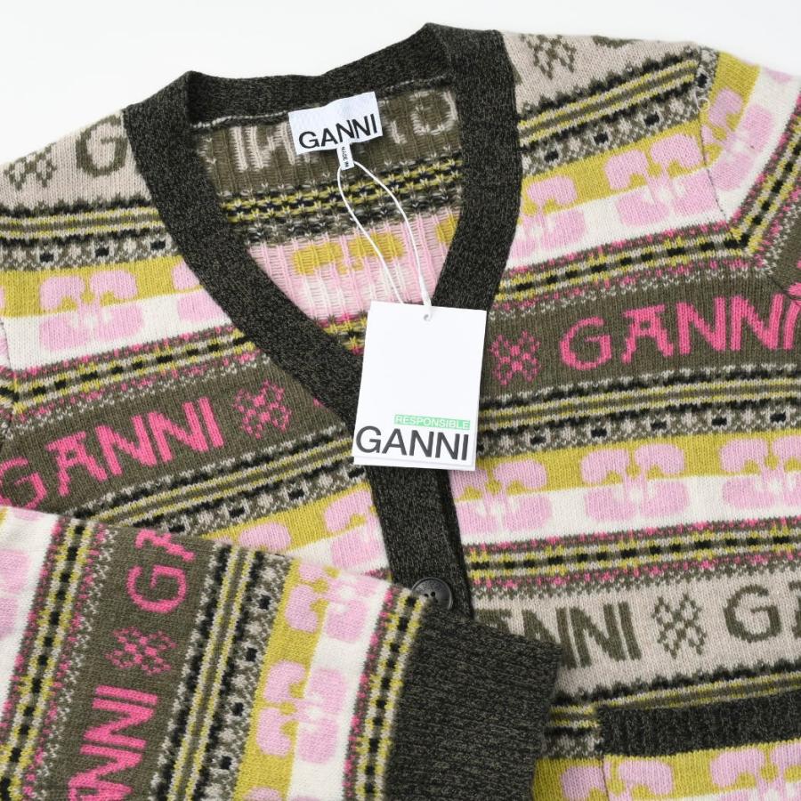 GANNI（ガニー） ニット カーディガン トップス ウールミックス