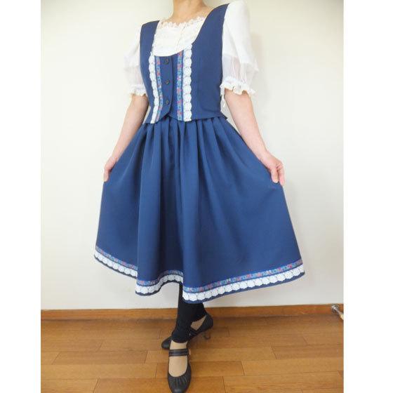 フォークダンス衣装◇チロルベストBE014（紺） : shukran - 通販