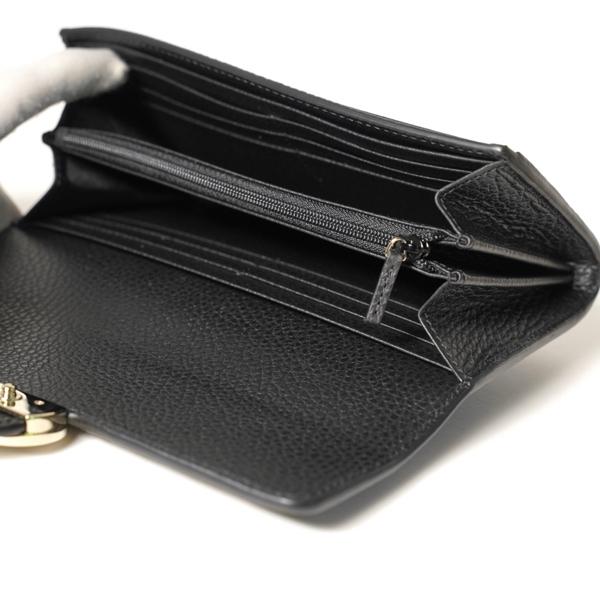 GUCCI（グッチ） 長財布 インターロッキングG 二つ折り ブラック