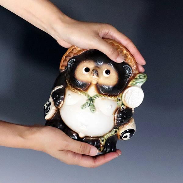 信楽焼 狸 陶器 たぬき タヌキ 開運 かわいい 和風 商売繁盛 新築祝