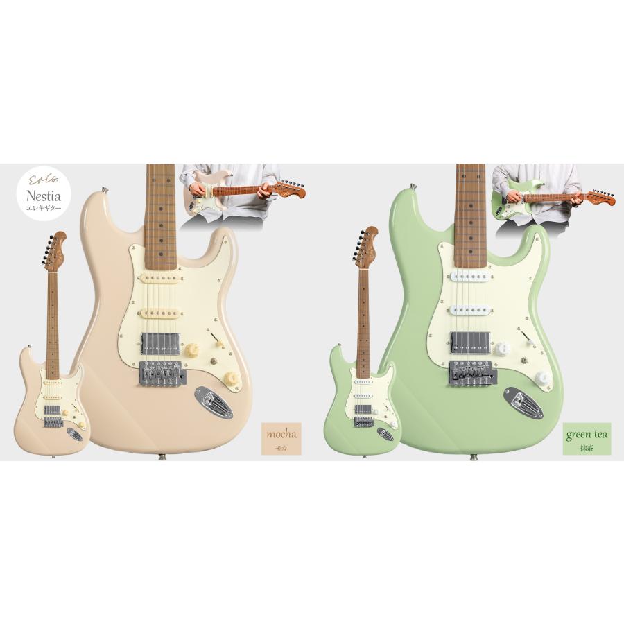 Eris. エリス Nestia エレキギター ローステッドメイプルネック SSH