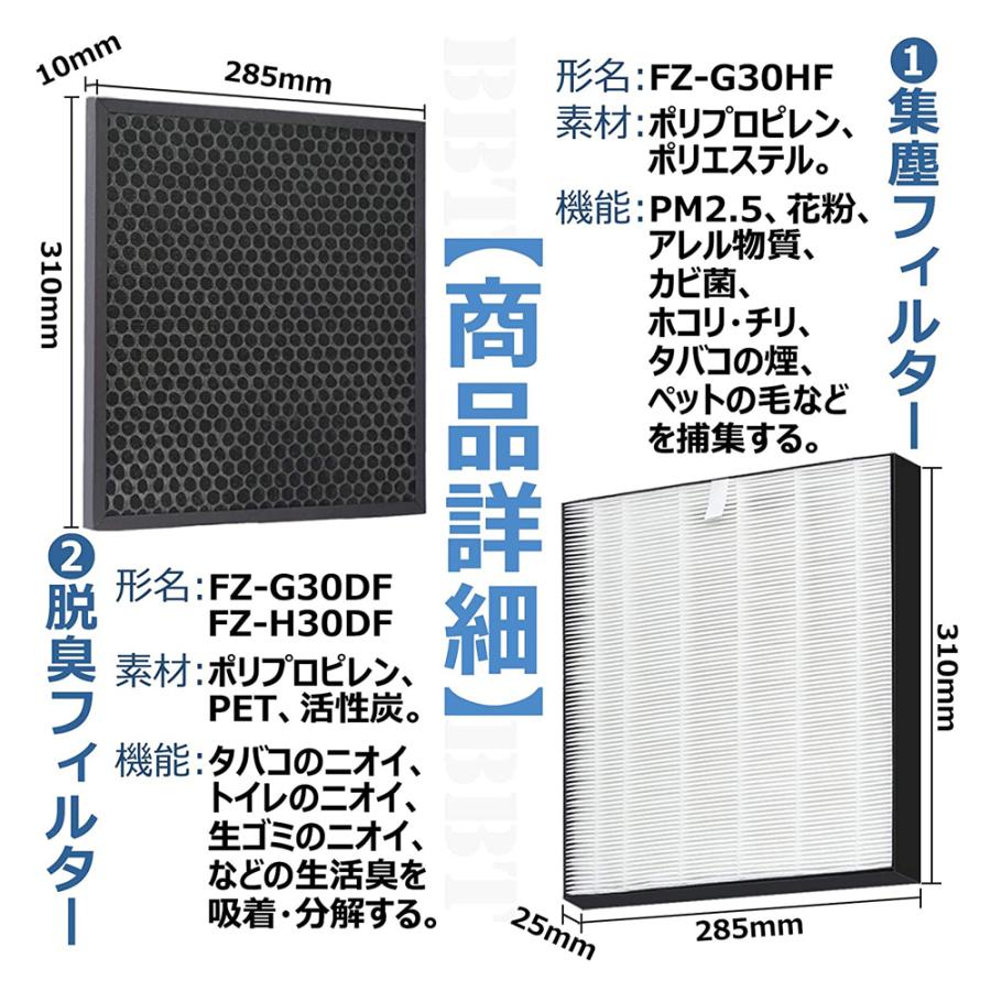 SHARP（シャープ） 空気清浄機 フィルター kc-30t5 kc-30t6 加湿 FZ
