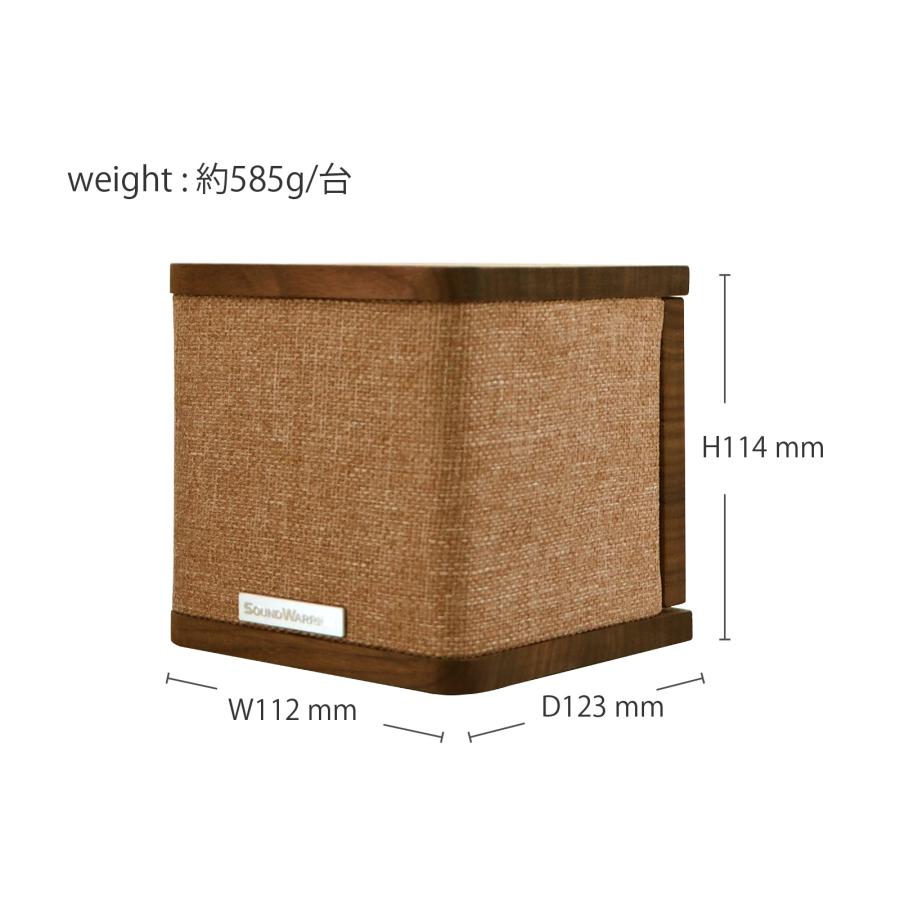 SOUNDWARRIOR SW-SP2 キューブ型 スピーカー 1Way＋パッシブ