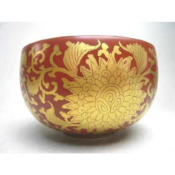 京焼 清水焼 赤金襴手汲出碗 華峰 単品 : 松韻堂 Yahoo!店 - 通販