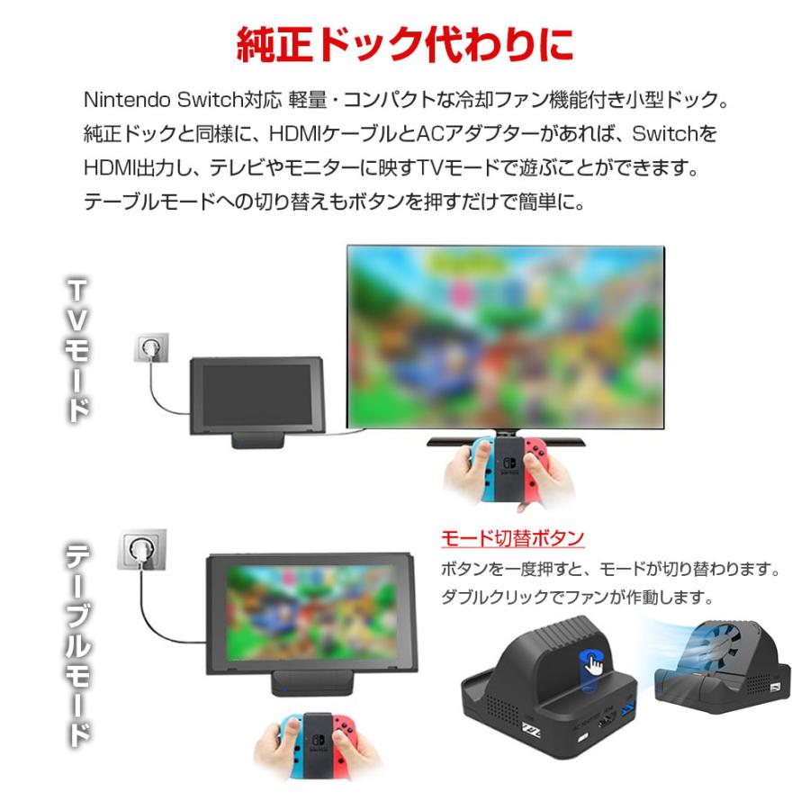 Switch ドック ポータブル ミニ TypeC to HDMI Nintendo スイッチ 小型