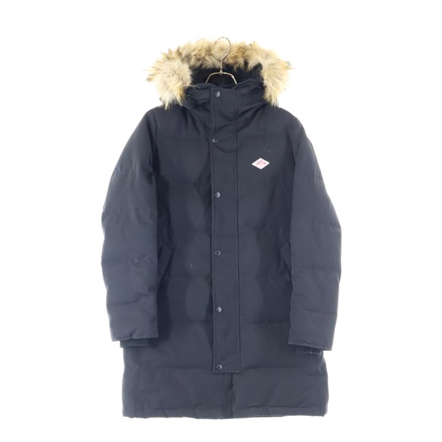 Danton（ダントン） ファー付き フーデッドダウンジャケット ブラック