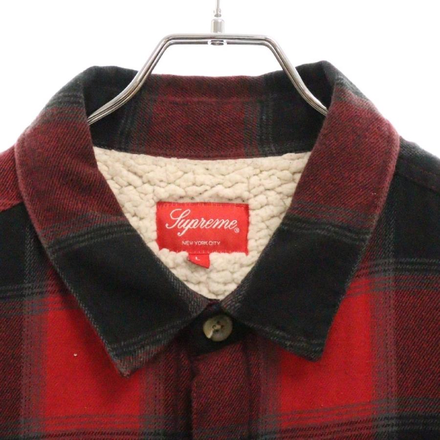Supreme（シュプリーム） 17AW Buffalo Plaid Sherpa Lined Chore
