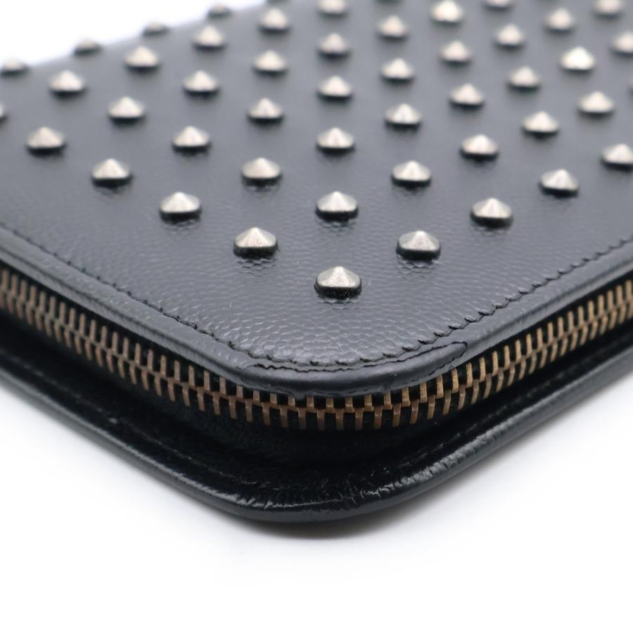 SAINT LAURENT PARIS サンローランパリ スタッズ ロングウォレット 長