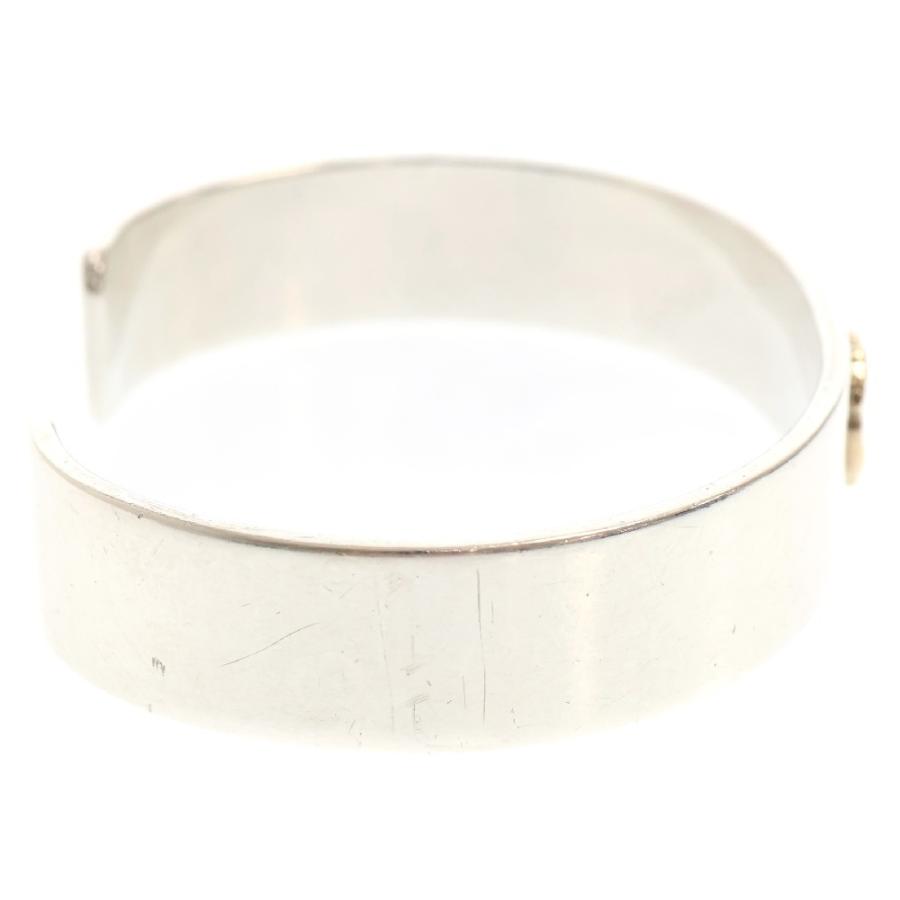 goro's（ゴローズ） ローズ平打ちブレスM バングル シルバー/ゴールド