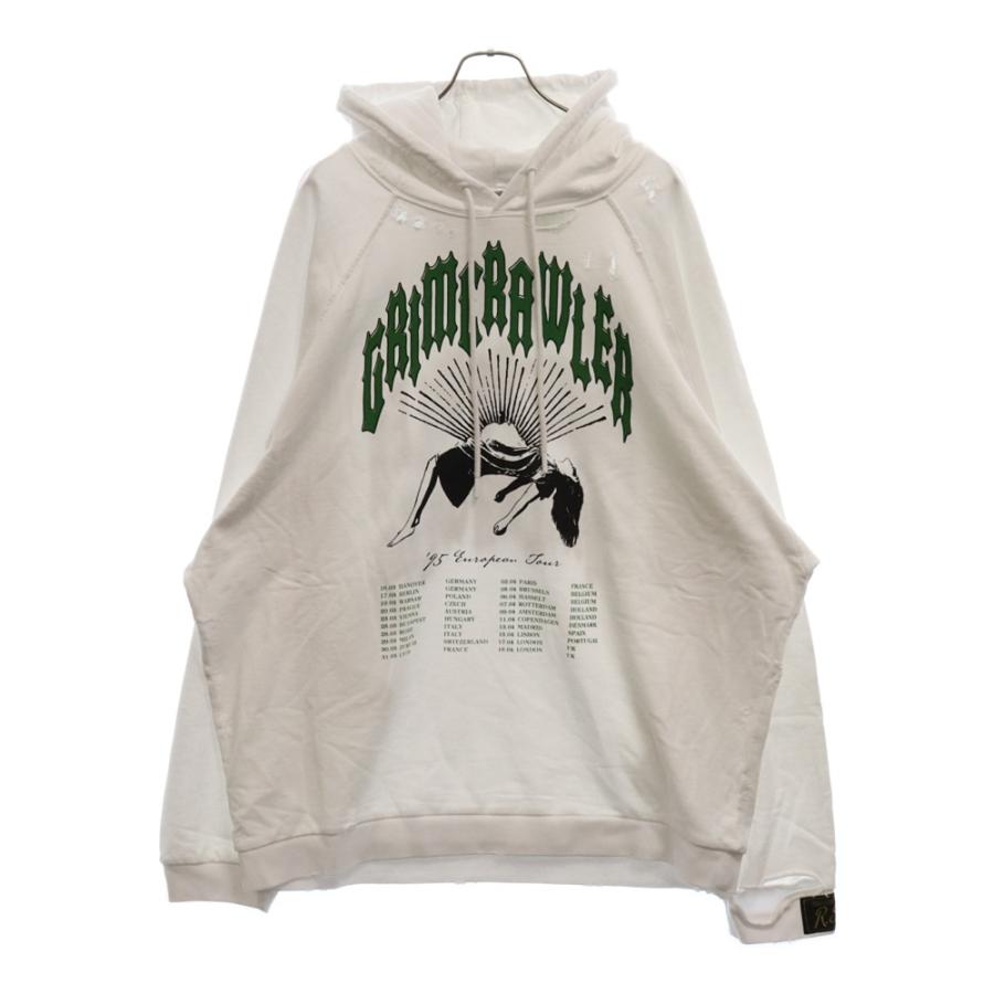 RAF SIMONS（ラフ シモンズ） 22SS GRIM CRAWLER DESTROYED HOODIE