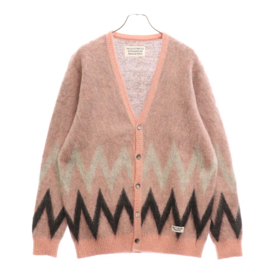 WACKO MARIA（ワコマリア） 19AW ZIGZAG MOHAIR KNIT CARDIGAN