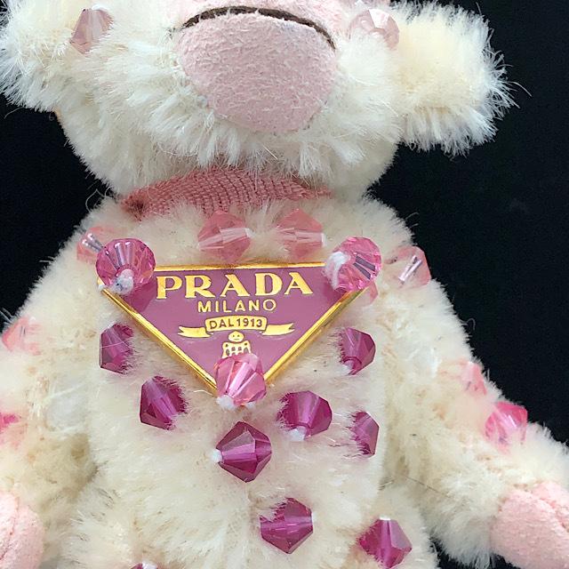 PRADA（プラダ） モンキー 1ARA23 猿 ビーズ キーリング キーホルダー