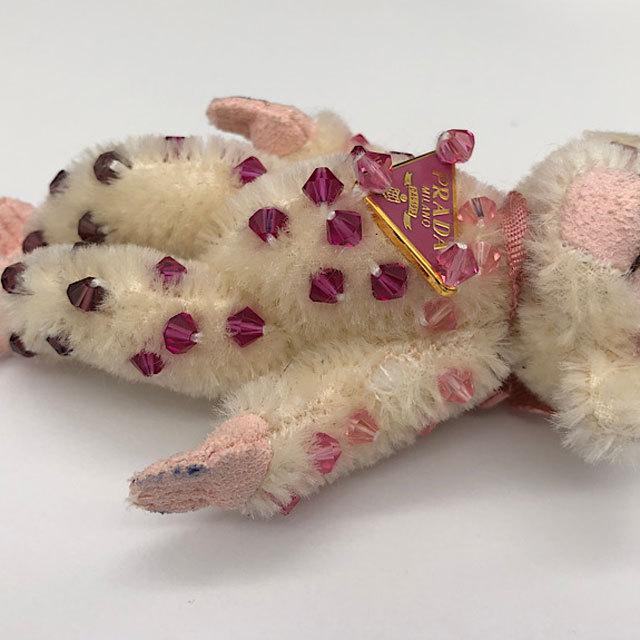 PRADA（プラダ） モンキー 1ARA23 猿 ビーズ キーリング キーホルダー