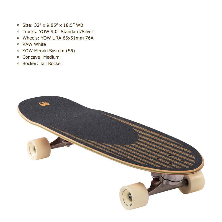 YOW SURF SKATE ヤウ サーフスケート LAKEY PEAK 32 レイキーピーク