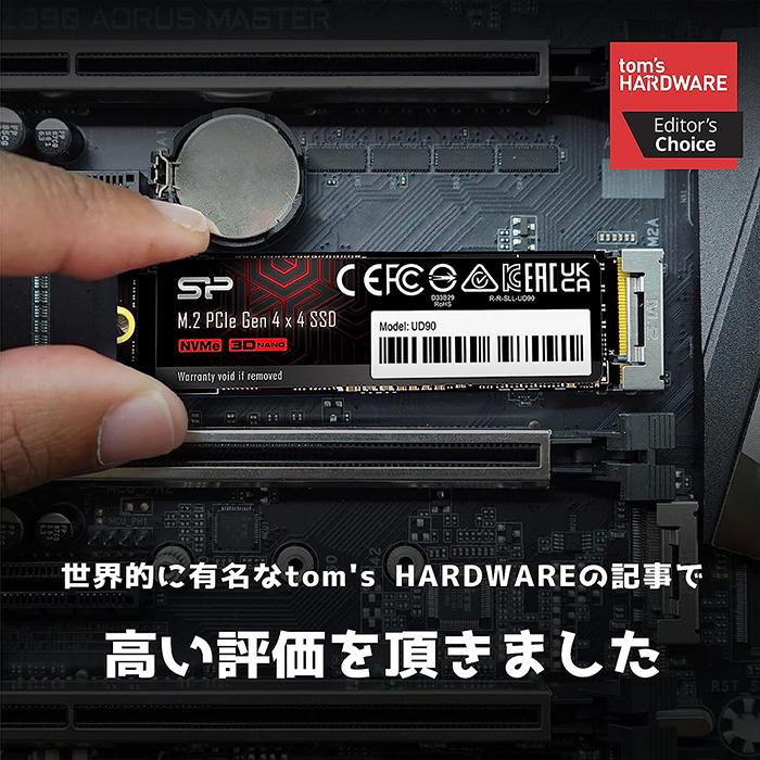 Silicon Power（シリコンパワー） SSD 1TB 内蔵ssd UD90 NVME PCIe