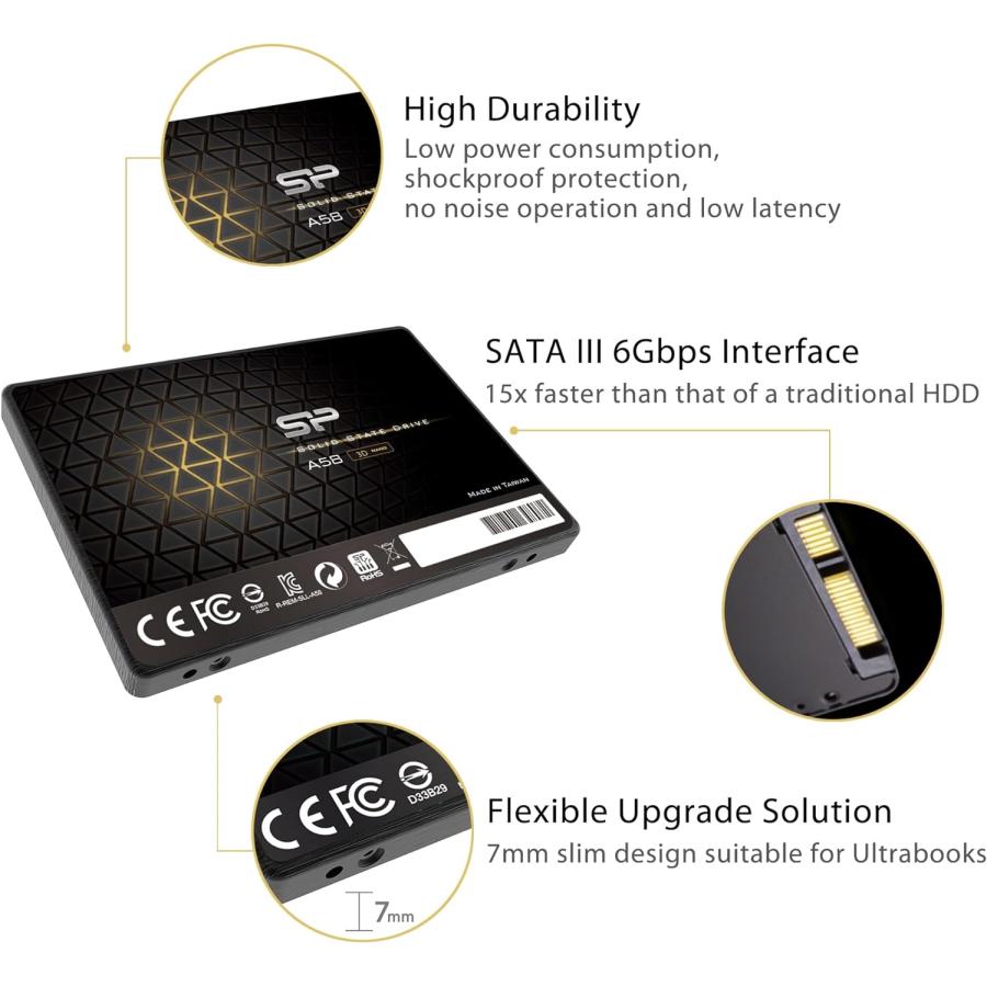 Silicon Power（シリコンパワー） SSD 1TB 内蔵 A58 3D NAND SATA3