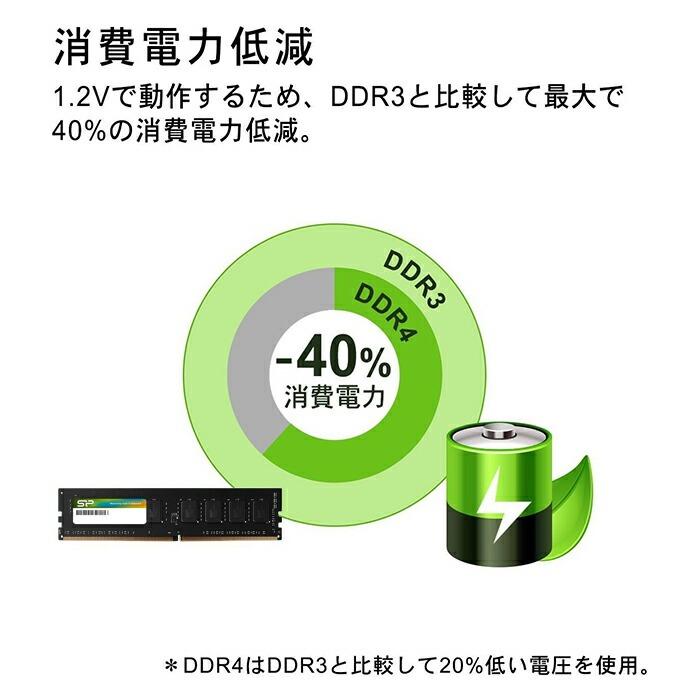 Silicon Power（シリコンパワー） DDR4 32GB デスクトップPC用 PC