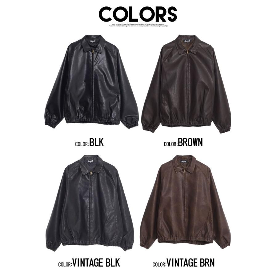 CavariA（キャバリア） レザージャケット メンズ 革ジャン ボンバー