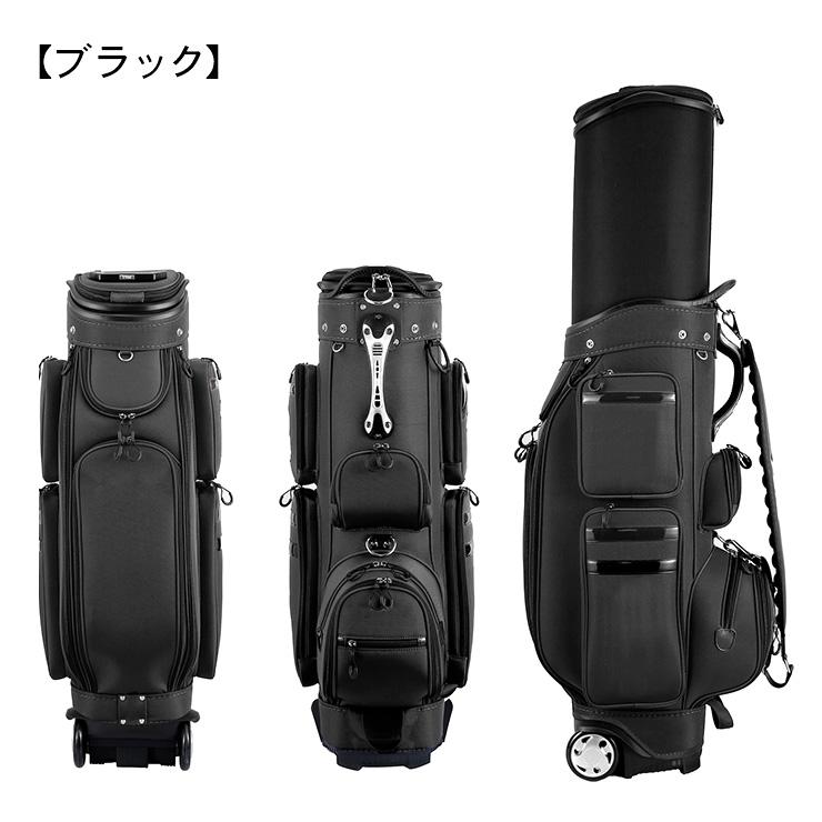 キャディバッグ 伸縮式 ハードタイプ ゴルフバッグ キャスター付き 全5