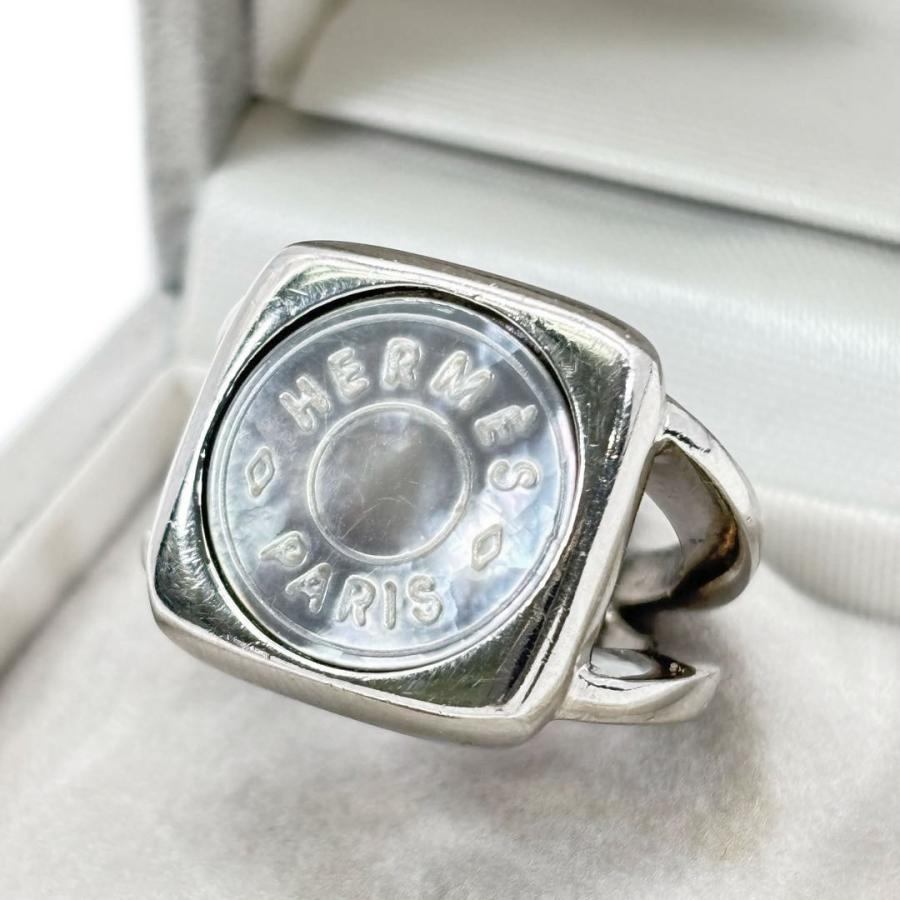 HERMES（エルメス） リング 指輪 セリエ コロゾ シェル シルバー 約9号