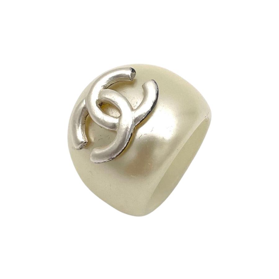 CHANEL（シャネル） プラスチックリング 指輪 ココマーク パール
