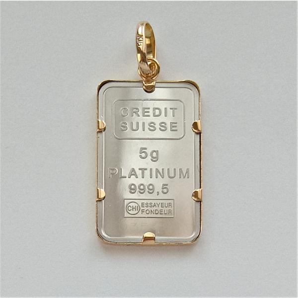 数量限定！プラチナ×ゴールド リバティーコインネックレス 5g 18金