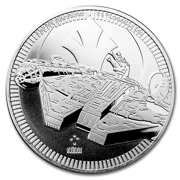 スター・ウォーズ ミレニアム・ファルコン銀貨 1オンス 2021年製