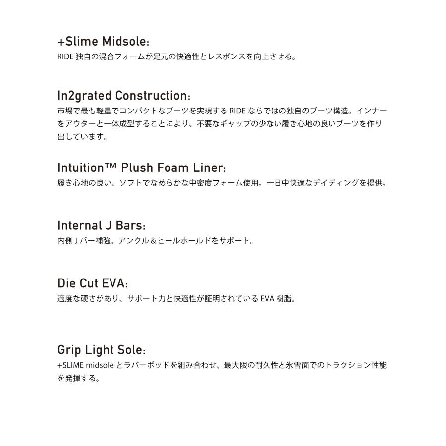 RIDE（ライド） 2025 Newモデル RIDE ROOK ブーツ メンズ BOA ボア