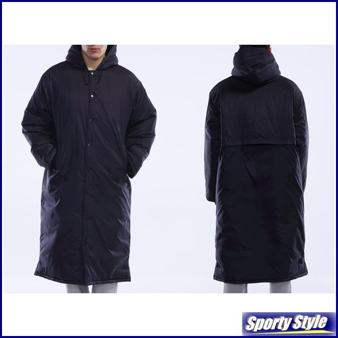 ベンチコートロング 大人用 サッカー 野球 陸上 テニス チーム 無地