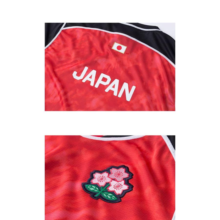 Canterbury ラグビーTシャツ XL 赤白ストライプ 日本代表 Canterbury