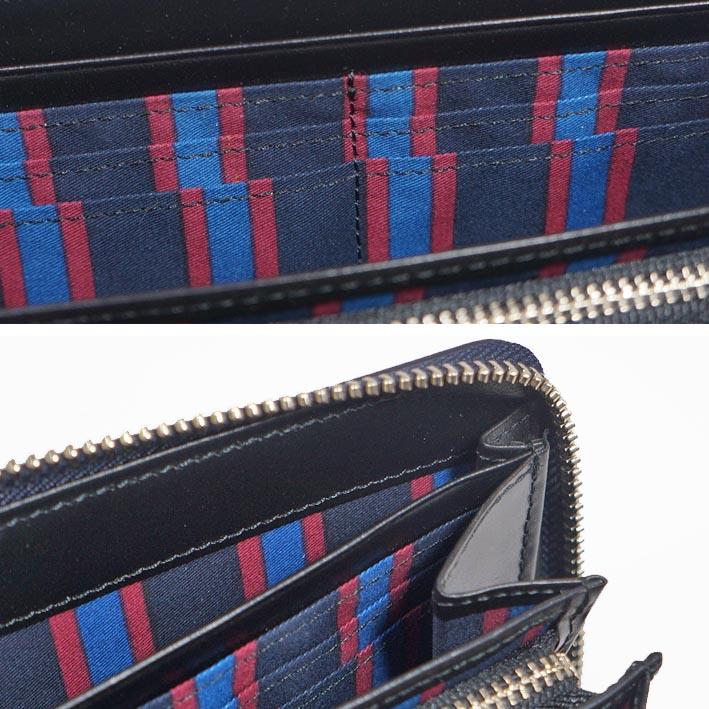 TAKEO KIKUCHI（タケオキクチ） 牛革 ラウンドファスナー 長財布